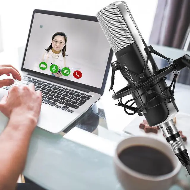 Alt view image 7 of 7 - Professional Condenser Microphone WERLEO Music Studio MIC Podcast Recording Microphone Kit With Stand Shock Mount for PC Laptop Computer Broadcasting YouTube Vlogging Skype Chatting Gaming