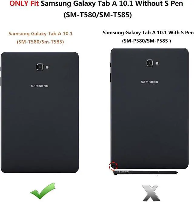 Alt view image 2 of 6 - Galaxy Tab A 10.1 Without S Pen Case Werleo Carrying Rugged Protective Case with Handle Hand Grip Shoulder Strap & 360 Degree Stand Samsung Tab A 10.1 Tablet Cover Skin SM-T580 T585 Case for Kids