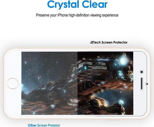 Alt view image 5 of 6 - 5 Packs iPhone 8 7 6S 6 Screen Protector HD Clear Protective Film Screen Protector for Apple iPhone 8 iPhone 7 iPhone 6 iPhone 6S 4.7 inch (NOT GLASS Protector)