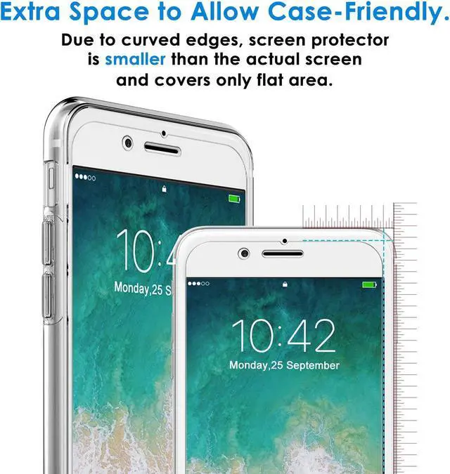 Alt view image 3 of 6 - iPhone 8 Plus 7 Plus 6S Plus 6 Plus Screen Protector Protective Film WERLEO HD Clear Screen Protector for Apple iPhone 8 Plus iPhone 7 Plus iPhone 6S Plus iPhone 6 Plus 5.5 inch (NOT GLASS Protector)