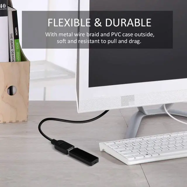 Alt view image 6 of 6 - Werleo USB Extension Cable USB 3.0 Extender Cord Type A Male to Female Data Transfer Lead for Playstation Xbox Oculus VR USB Flash Drive Card Reader Hard Drive Keyboard Printer Camera - 1FT