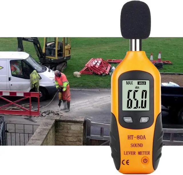 Alt view image 5 of 7 - WERLEO Decibel Meter Portable Digital Sound Level Meter 30 – 130 dB Audio Noise Measure Device Digital Noise Meter Tester Dual Ranges with LCD Display Batteries included