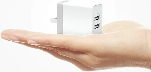 Alt view image 6 of 6 - Werleo 3.4A 17W Multi Port Dual USB Travel Wall Charger Adapter Foldable Plug for iPhone XS Max iPhone X 8 6 Plus  iPad Mini MacBook Pro Samsung Galaxy Note 5 S6 S7 S8 Edge Tablet HTC Nexus LG Speaker