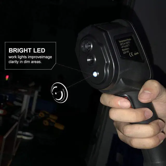 Alt view image 7 of 7 - Werleo Thermal Imaging Camera Handheld Infrared Camera with Real-Time Thermal Image Infrared Image Resolution 60 x 60 - Temperature Measurement Range -20°C-300°C IR Infrared Thermal Imager