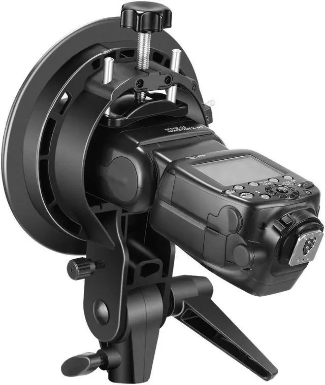 Alt view image 2 of 7 - Werleo S-Type Bracket Holder with Bowens Mount for Speedlite Flash Snoot Softbox Beauty dish Reflector Umbrella