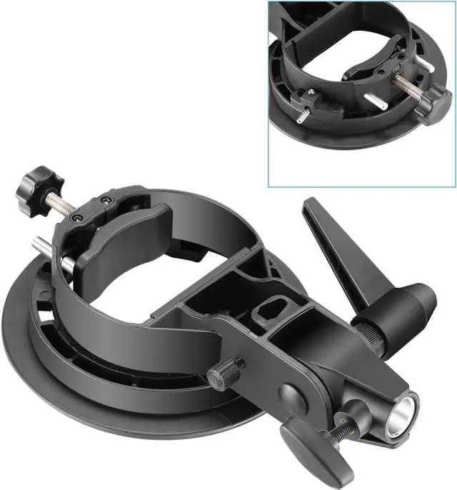 Alt view image 6 of 7 - Werleo S-Type Bracket Holder with Bowens Mount for Speedlite Flash Snoot Softbox Beauty dish Reflector Umbrella