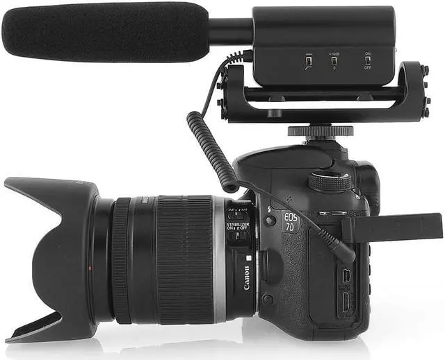 Alt view image 2 of 6 - Werleo Interview Microphone Photography Interview MIC Microphone for Nikon Canon Camera DV Camcorder DSLR