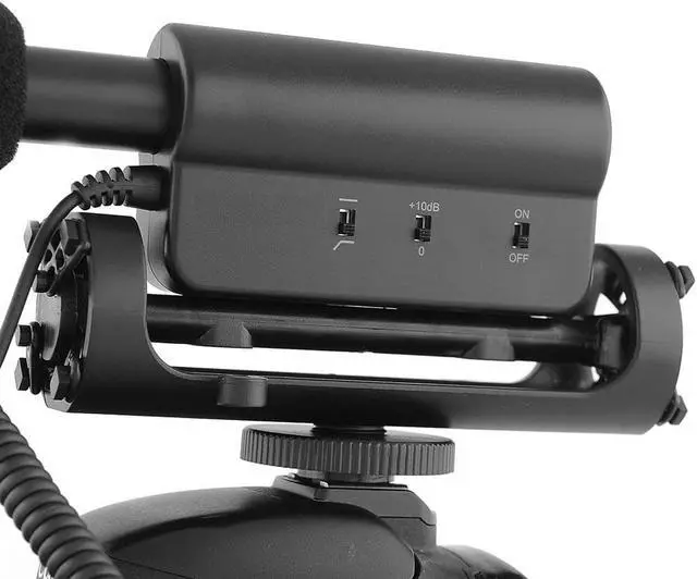 Alt view image 3 of 6 - Werleo Interview Microphone Photography Interview MIC Microphone for Nikon Canon Camera DV Camcorder DSLR