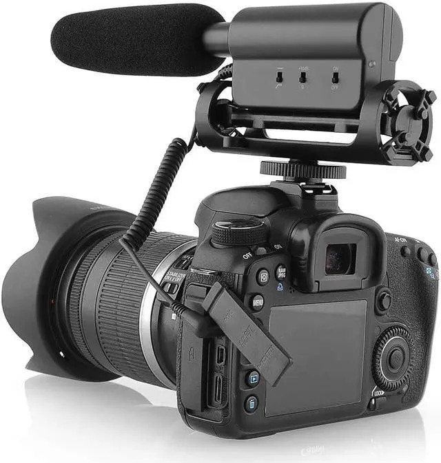 Alt view image 4 of 6 - Werleo Interview Microphone Photography Interview MIC Microphone for Nikon Canon Camera DV Camcorder DSLR