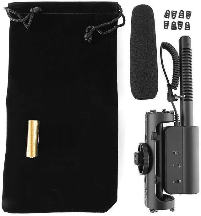 Alt view image 6 of 6 - Werleo Interview Microphone Photography Interview MIC Microphone for Nikon Canon Camera DV Camcorder DSLR