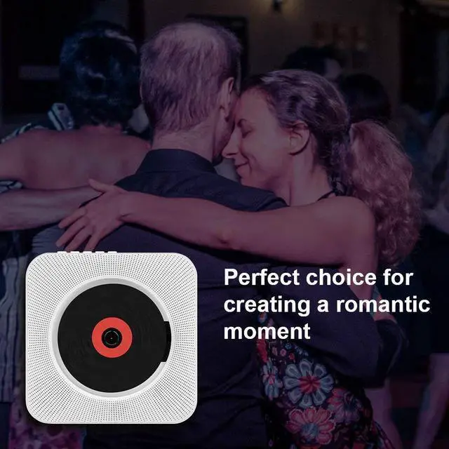 Alt view image 5 of 7 - Werleo CD Player with Bluetooth Werleo Portable CD Player with Remote Control Wall Mountable CD Player FM Radio HiFi Speaker CD Music Player Supports USB Earphones and Phone Charging