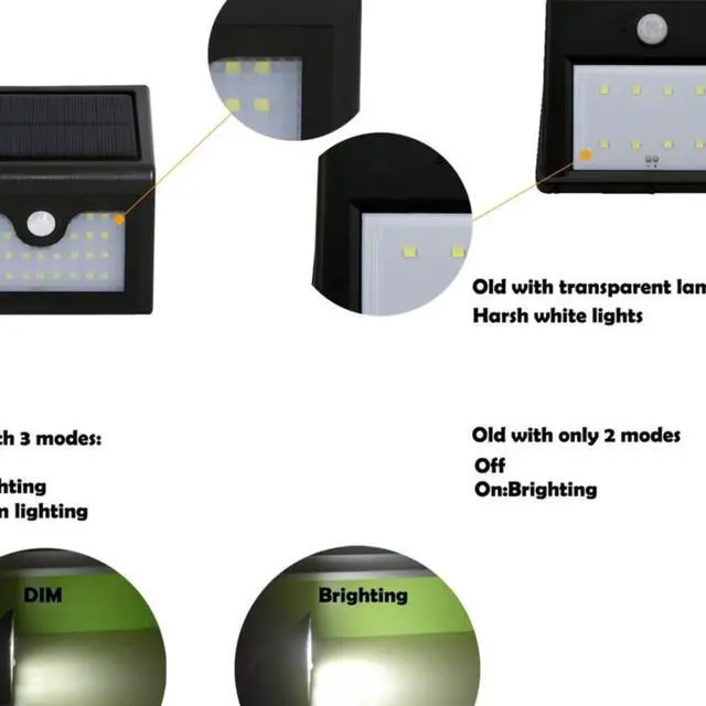 Alt view image 4 of 7 - Solar Light Werleo 28 LED Solar Powered Wireless Waterproof Security Light Outdoor Solar Motion Sensor Light Spotlight for Garden Patio Deck Yard Path Fence Driveway Outside Bright Wall Night Light