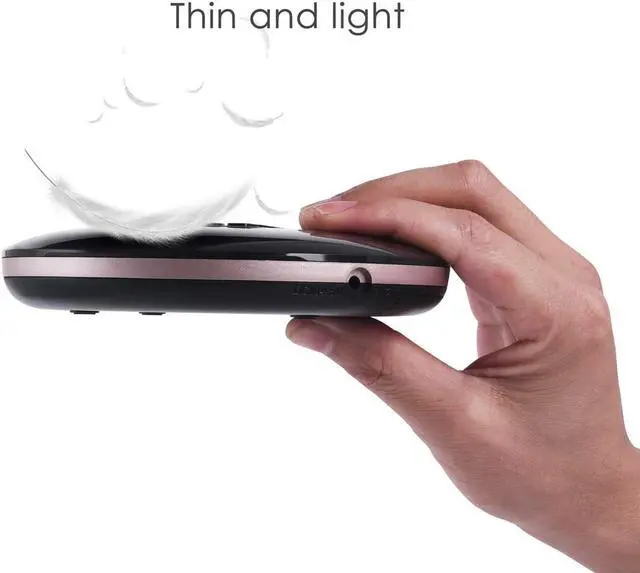 Alt view image 6 of 7 - Portable CD Player HOTT Walkman CD Player LCD Display Anti-Skip Protection Shockproof Function Only Support 5 Formats CD CD-R CD-RW MP3 CD-DA WMA Audio Files Black