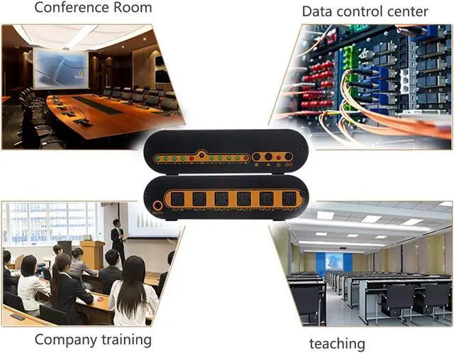 Alt view image 2 of 7 - Werleo Audio Switch Box 4X2 Audio Matrix 4 In 2 Out Digital Optical Audio Switcher Video Converters SPDIF TOSLINK Splitter with Remote Control Support DTS-HD Dolby-trueHD LPCM2.0 DTS DOLBY-AC3 DSD