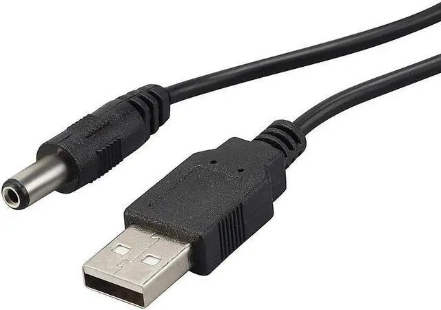 Alt view image 3 of 5 - Werleo 3 Packs 3FT USB 2.0 A Type Male to DC 5.5x2.5mmmm 5V DC Barrel Jack Power Cable Cord Black Usb to 5V Power Cable Usb to Dc Power Cable