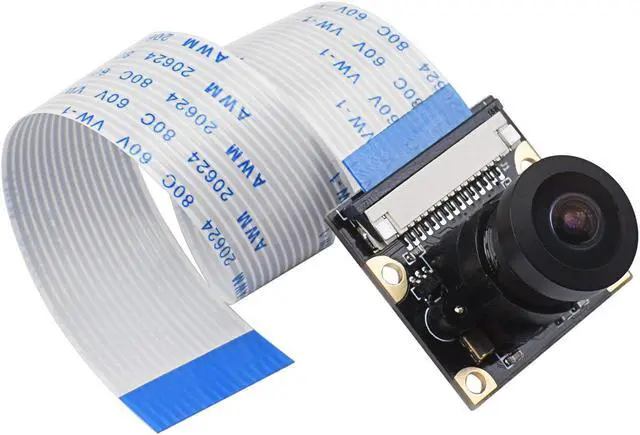 Alt view image 5 of 6 - Werleo Raspberry Pi Camera Module Wide-Angel Fish-Eye Camera Lenses 5 Megapixels 1080P OV5647 Sensor with Pi Zero Ribbon Cable & FPC Cable for Raspberry Pi 3B+ 3B 2B Zero