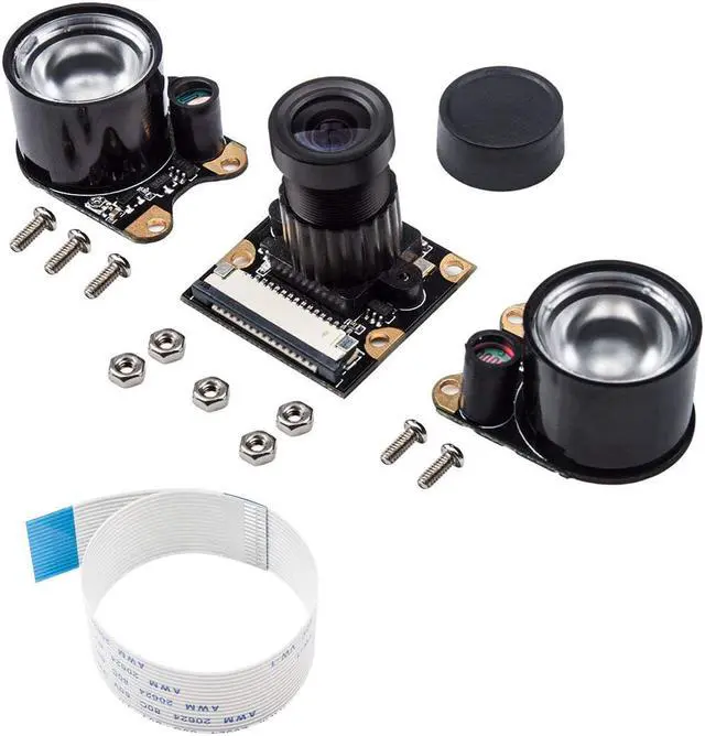Alt view image 7 of 7 - Camera Module for Raspberry Pi 3 with 5MP 1080p OV5647 Video Webcam Supports Night Vision Compatible with Raspberry Pi 3b 2 Model B B+