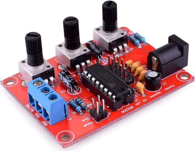 Alt view image 4 of 7 - XR2206 Function Generator - Werleo Updated XR2206 DIY Kit Signal Generator with Jumper Wires Cable - Sine Triangle Square Output 1Hz-1MHz Adjustable Frequency Amplitude
