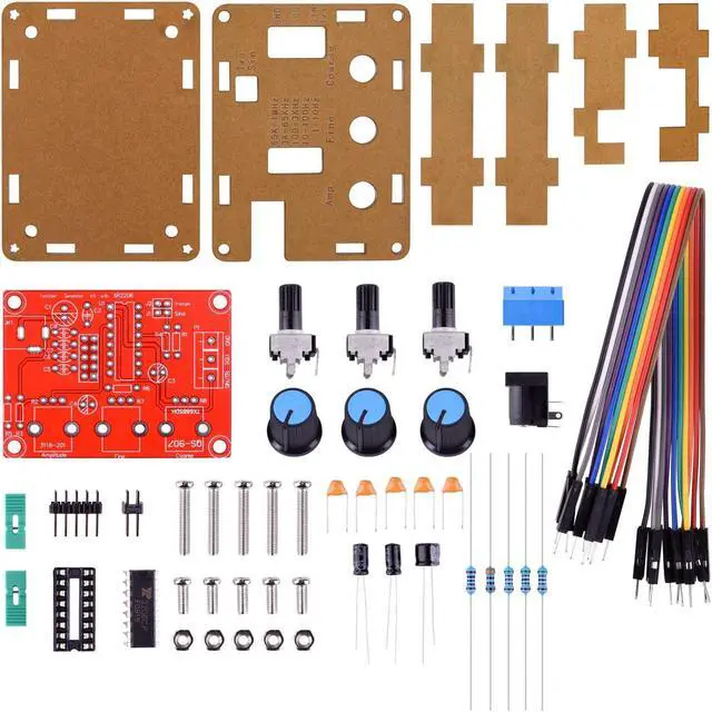 Alt view image 2 of 7 - XR2206 Function Generator - Werleo Updated XR2206 DIY Kit Signal Generator with Jumper Wires Cable - Sine Triangle Square Output 1Hz-1MHz Adjustable Frequency Amplitude