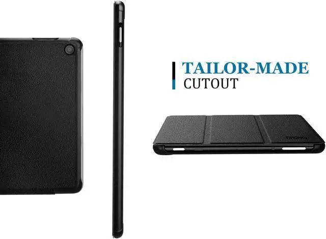 Alt view image 3 of 7 - Werleo All-New Fire HD 10 2017 Case 7th Generation 2017 Release Ultra Lightweight Slim Leather Stand Folio Smart Cover Case with Auto Wake Sleep Function for Amazon Fire HD 10 Tablet 10.1 inch