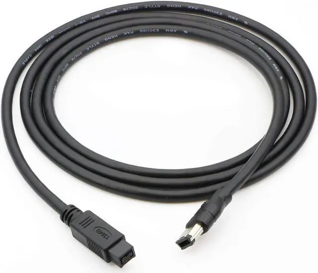 Alt view image 3 of 4 - WERLEO FireWire 800 to 400 9 to 6 pin Cable - 9pin 6pin - 6FT IEEE 1394 Firewire 800 9-pin / 6-pin Cable 6 Feet - 9 pin to 6 pin