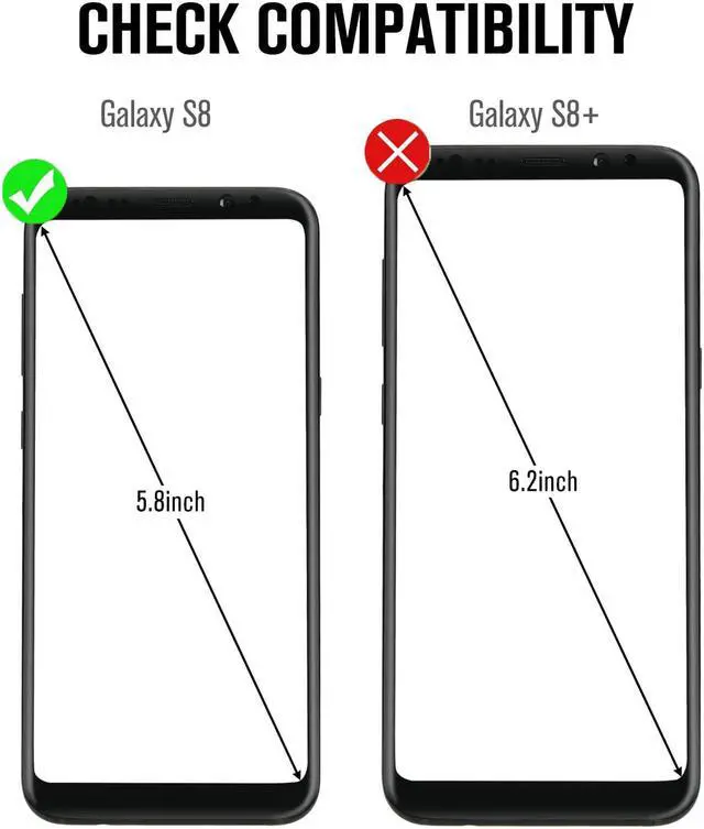 Alt view image 2 of 7 - 2 Packs Samsung Galaxy S8 Screen Protector Werleo Anti-Scratch HD Clear Case Friendly 3D Curved Protective Tempered Glass For Samsung Galaxy S8 Plus - Not Galaxy S8 Plus