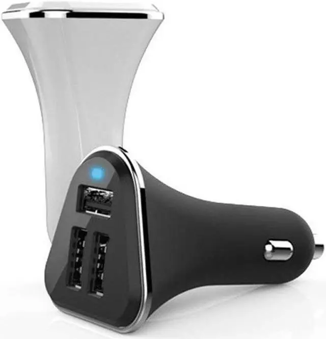 Alt view image 7 of 7 - USB Car Charger Werleo 3 Port USB Car Adapter With 5V, 5.2A 30W And Lightning to USB sync Cable for IPhone X 8 8 Plus 7 7 Plus 6 6S Plus  5 5S 5C IPad IPod Samsung