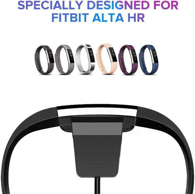Alt view image 4 of 6 - Werleo Fitbit Alta HR Charger Cable 2Pack 1.8ft / 55cm Replacement USB Charger Adapter Charger Cord Fast Charging Charging Cables for Fitbit Alta HR Smart Fitness Watch Black