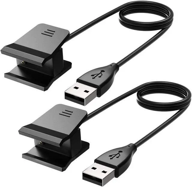 Main image of Werleo Fitbit Alta HR Charger Cable 2Pack 1.8ft / 55cm Replacement USB Charger Adapter Charger Cord Fast Charging Charging Cables for Fitbit Alta HR Smart Fitness Watch Black