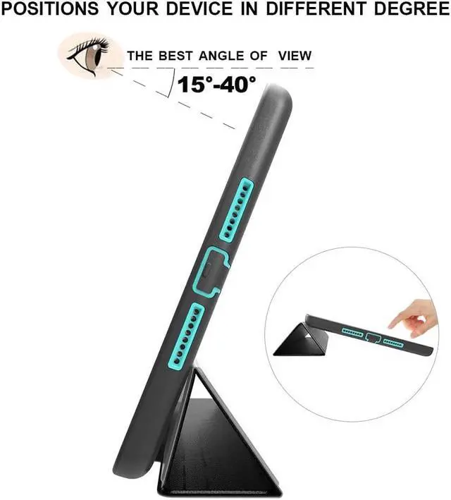 Alt view image 5 of 7 - New iPad 9.7 2017 2018 Case Werleo Heavy Duty Full Body Rugged Protective Case Cover Auto Sleep Wake Up Stand Folio Case Three Layer Hard Bumper Case for Apple iPad 9.7 inch 2017 2018 Release 5th 6th
