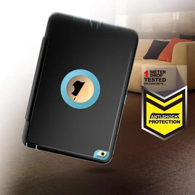 Alt view image 6 of 7 - iPad Mini 4 Case WERLEO Three Layer Drop Protection Rugged Protective Cover Heavy Duty iPad Mini Stand Case with Magnetic Smart Auto Wake Sleep Cover for Apple iPad Mini 4 Smart Case