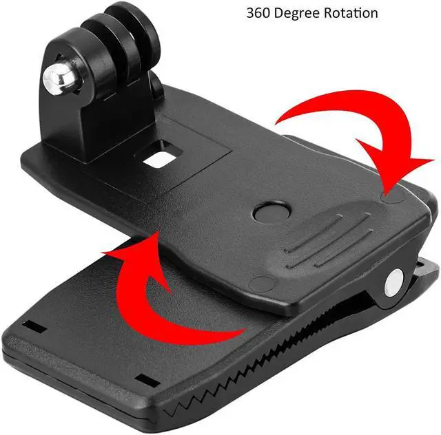 Alt view image 4 of 7 - Werleo Backpack Strap Mount Quick Clip Mount Compatible with Gopro Hero 2018 Fusion Gopro Hero 7 6 5 4 Session 3+ 3 2 1 Cameras