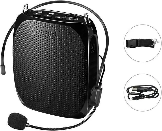 Main image of Werleo Portable Rechargeable Mini Voice Amplifier With Wired Microphone Headset and Waistband Supports MP3 Format Audio for Teachers Singing Coaches Training Presentation Tour Guide