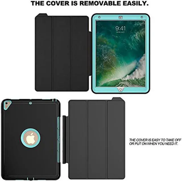 Alt view image 7 of 7 - WERLEO iPad Pro 10.5 Case Three Layer Heavy Duty Drop Protection Shockproof Rugged Protective Case with Magnetic Smart Auto Wake Sleep Cover For Apple iPad Pro 10.5 Model A1701 A1709 Cover Shell