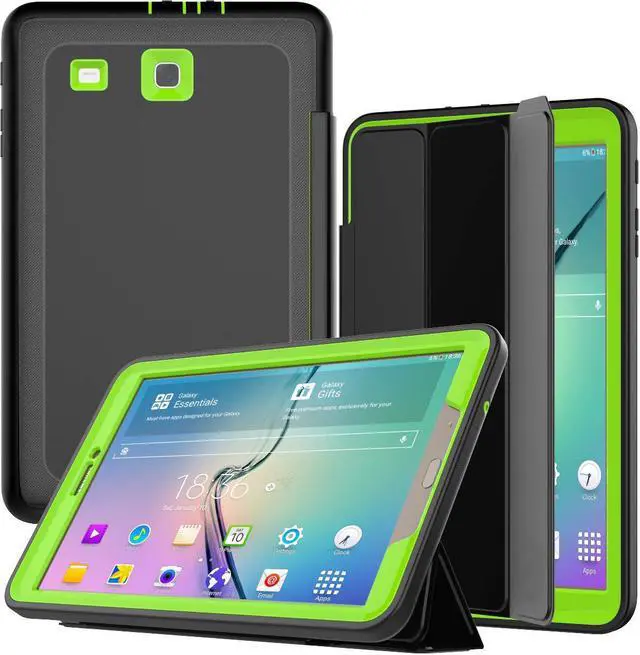 Main image of WERLEO Samsung Galaxy Tab E 9.6 Case Three Layer Drop Protection Full Body Rugged Protective Case with Auto Sleep Wake Magnetic Smart Stand Cover for Samsung Galaxy T560  Model SM-T560 SM-T561 Cover