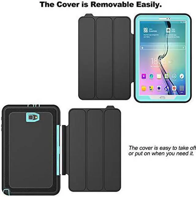 Alt view image 7 of 7 - WERLEO Samsung Galaxy Tab A 10.1 Case Slim Smart Cover Stand Folio Case Auto Wake Sleep Full Body Protective Cover For Samsung Galaxy Tab A 10.1 inch 2016 Model SM-T580 SM-T585 SM-T587 No Pen Version