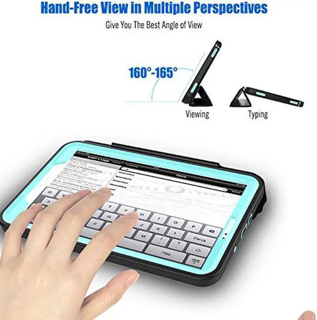 Alt view image 6 of 7 - WERLEO Samsung Galaxy Tab A 10.1 Case Slim Smart Cover Stand Folio Case Auto Wake Sleep Full Body Protective Cover For Samsung Galaxy Tab A 10.1 inch 2016 Model SM-T580 SM-T585 SM-T587 No Pen Version