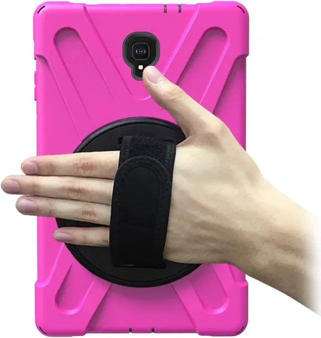 Alt view image 6 of 7 - Galaxy Tab A 10.5 Case WERLEO Heavy Duty Shockproof Rugged Protective Case with 360 Degree Rotatable Hand Strap Kickstand and Removable Shoulder Strap for Samsung Galaxy Tab A 10.5 inch 2018 SM-T590 /
