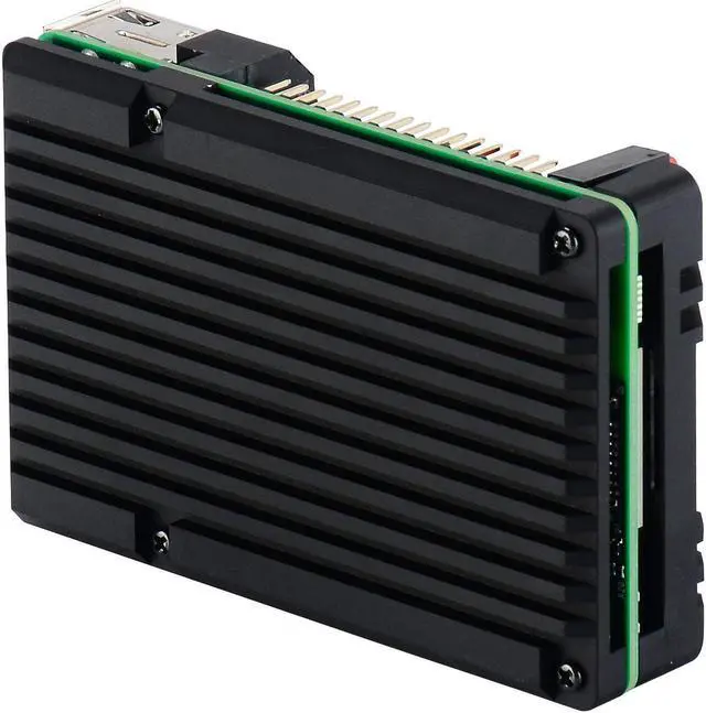 Alt view image 5 of 7 - Werleo Raspberry Pi 3 Model B+ Case Raspberry Pi Metal Raspberry Pi 3 Model B Case With Dual Fan Aluminium Alloy Raspberry Pi Fan Heatsink Case for Raspberry Pi 3 B+  and Raspberry Pi 3 B