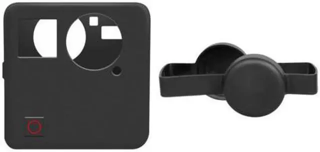 Alt view image 2 of 5 - Gopro Fusion Case Silicone Protective Case Frame Housing Case Camera Rubber Protector with Silicone Camera Lens Cap Cover for GoPro Fusion 360-Degree Action Camera