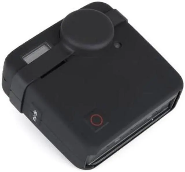 Alt view image 4 of 5 - Gopro Fusion Case Silicone Protective Case Frame Housing Case Camera Rubber Protector with Silicone Camera Lens Cap Cover for GoPro Fusion 360-Degree Action Camera