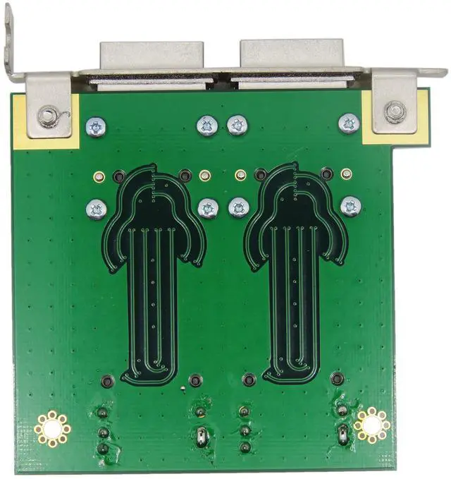 Alt view image 6 of 7 - CableDeconn Mini SAS for Internal SFF-8087 sas 36P to 2 Port External HD sas26P SFF-8088 Front Panel PCI SAS Card Adapter
