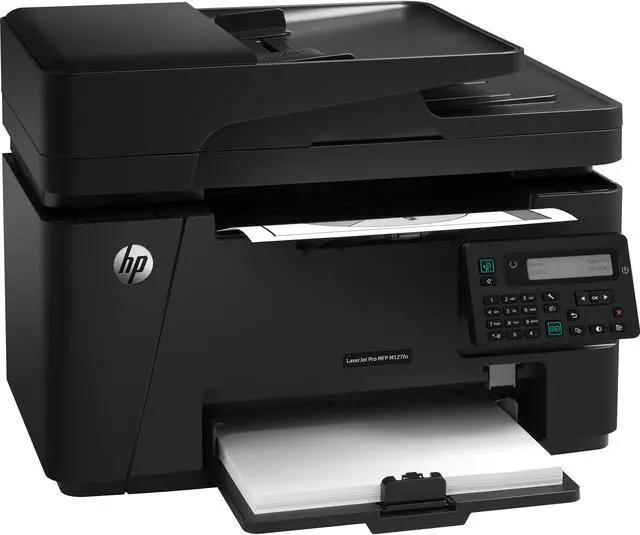 Alt view image 3 of 4 - HP M127FN Laser Multifunction Printer - Monochrome - Plain Paper Print - Desktop - Copier/Fax/Printer/Scanner - 20 ppm Mono Print - 600 x 600 dpi Print - Manual Duplex Print - 20 cpm Mono Copy - 1 ...