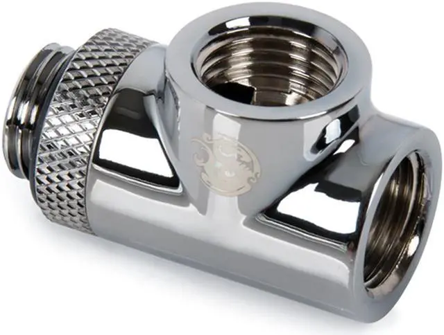 Main image of Bitspower T-Block Rotary Fitting, Black Sparkle