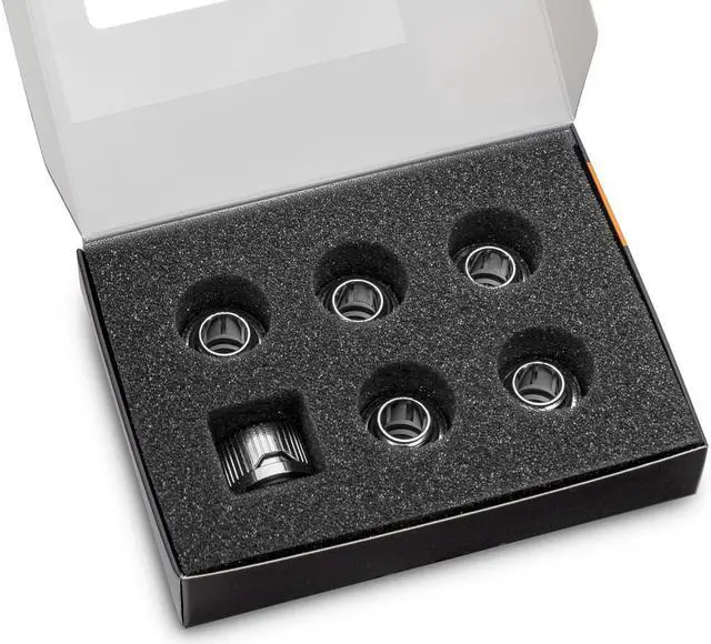 Alt view image 2 of 8 - EKWB EK-Quantum Torque HDC-12 Compression Fitting for EKWB Rigid Tubing, 12mm OD, Nickel, 6-pack