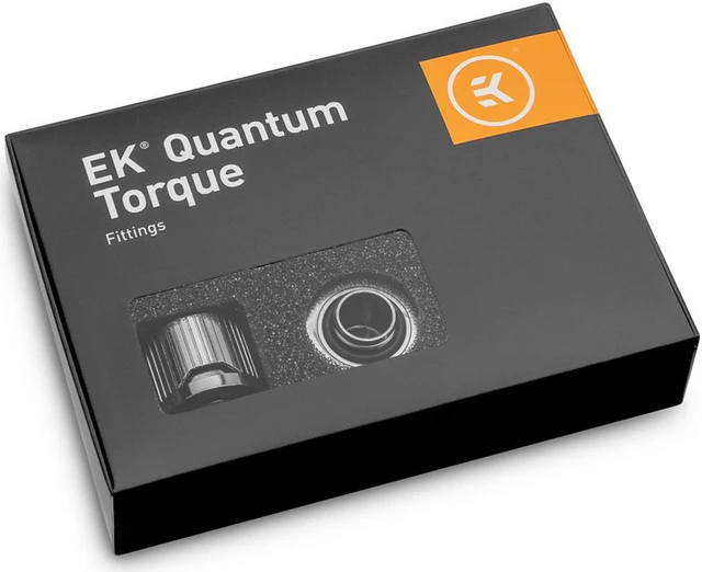 Main image of EKWB EK-Quantum Torque STC-12/16 Compression Fitting for Soft Tubing, 12/16mm (7/16" ID, 5/8" OD), Nickel, 6-pack