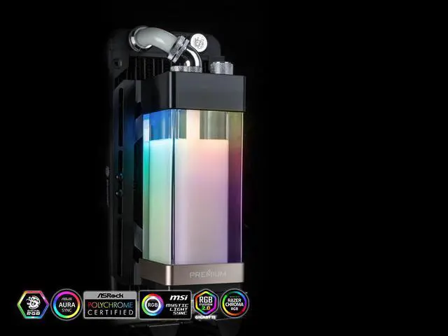 Alt view image 3 of 7 - Bitspower Premium Cuboid Reservoir 150