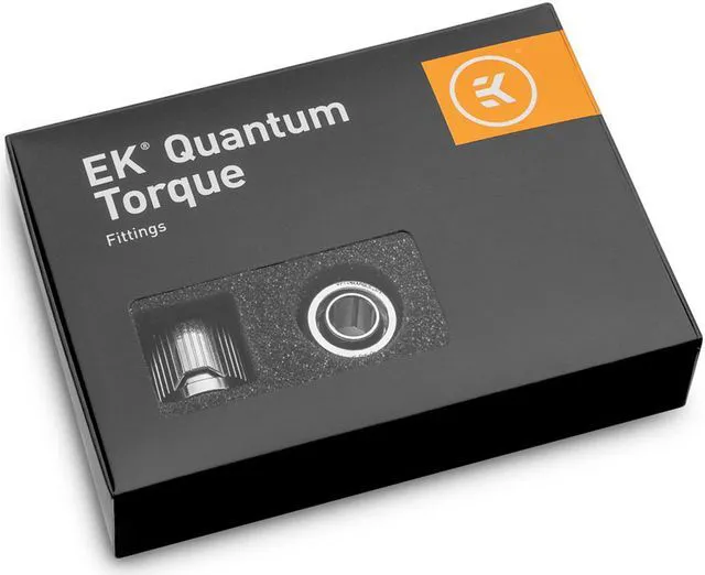 Main image of EKWB EK-Quantum Torque STC-10/13 Compression Fitting for Soft Tubing, 10/13mm (3/8" ID, 1/2" OD), Nickel, 6-pack