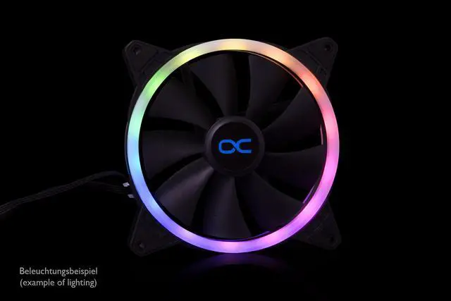 Alt view image 6 of 15 - Alphacool Eiszyklon Aurora LUX 140mm Fan, Digital RGB