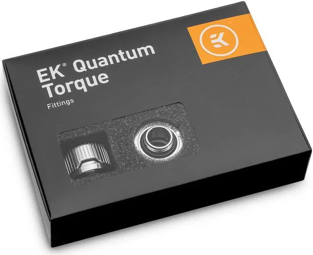 Main image of EKWB EK-Quantum Torque HDC-14 Compression Fitting for EKWB Rigid Tubing, 14mm OD, Nickel, 6-pack